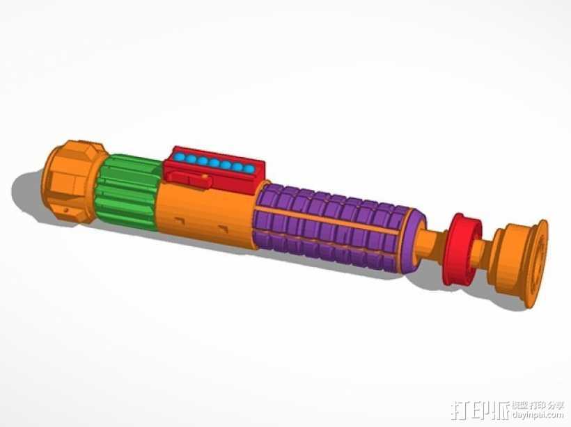 obi wan的光剑 3D打印模型渲染图