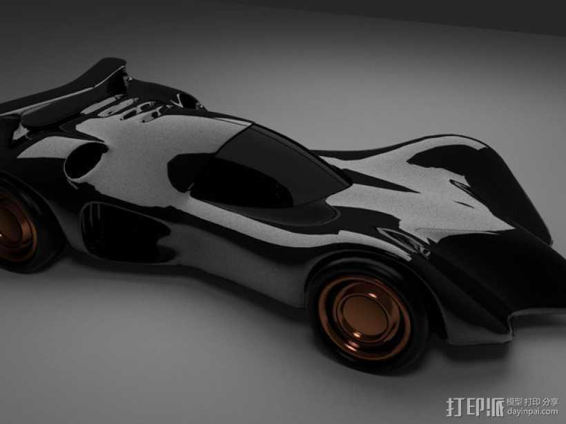 经典款蝙蝠车 3D打印模型渲染图