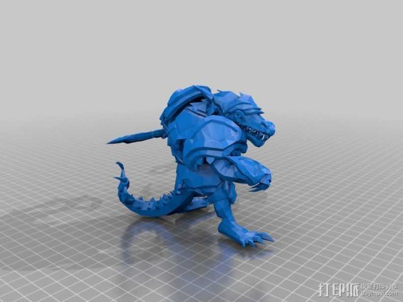 荒漠屠夫 英雄联盟 3D打印模型渲染图