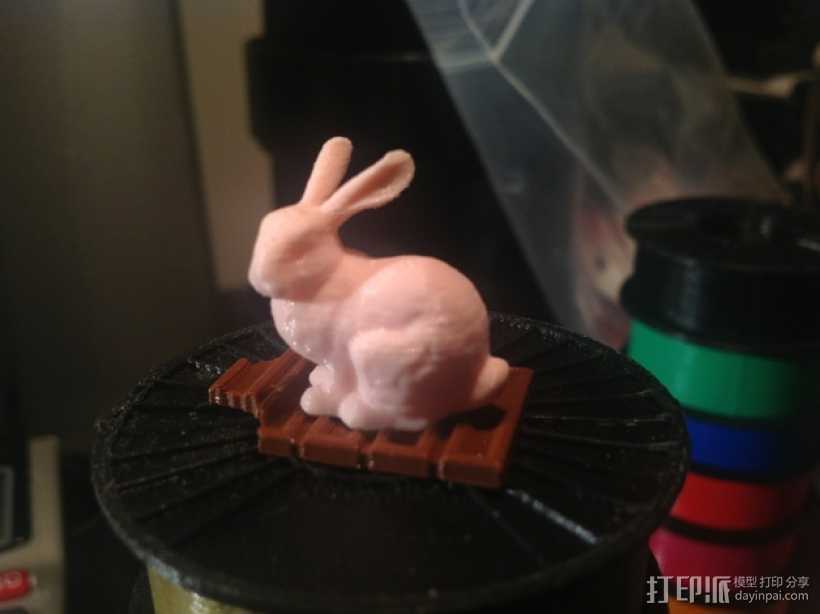 复活节兔子和块状糖 3D打印模型渲染图
