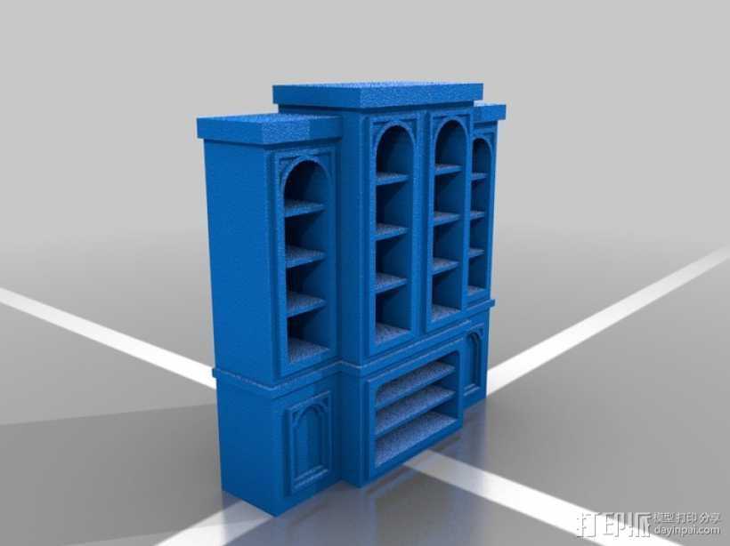 书柜 橱柜 3D打印模型渲染图