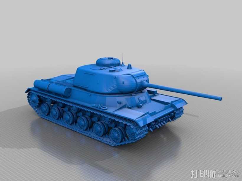 IS-1重型坦克 3D打印模型渲染图