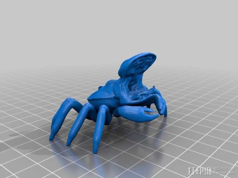 河马蟹 3D打印模型渲染图