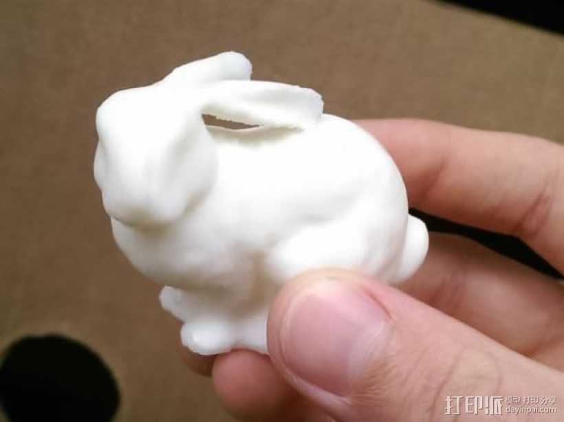 小白兔  3D打印模型渲染图