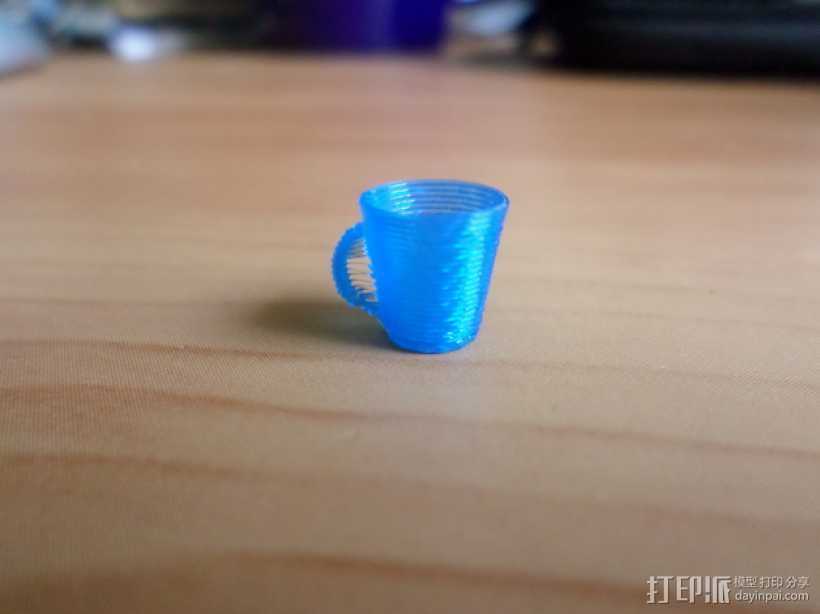 马克咖啡杯 3D打印模型渲染图