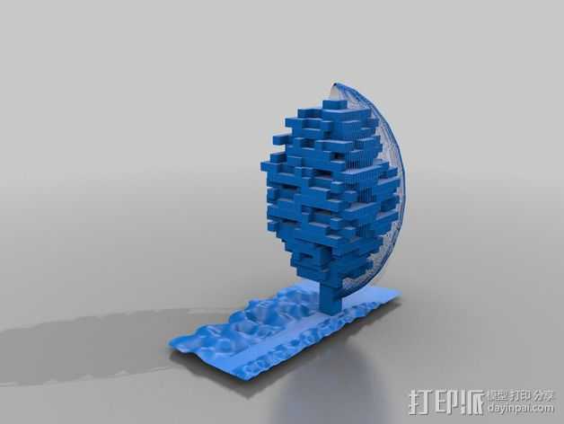 Mawer塔 3D打印模型渲染图
