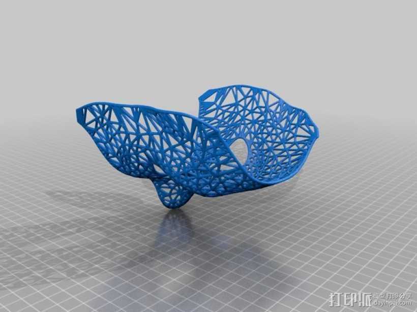 镂空面具  3D打印模型渲染图