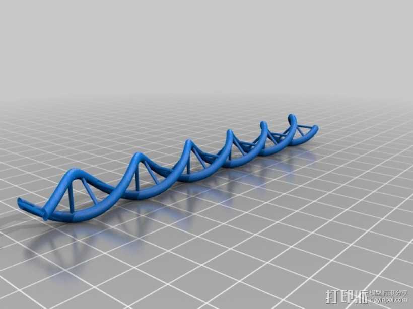 DNA分子模型 3D打印模型渲染图