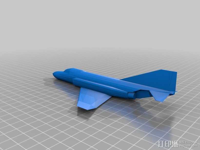 F-4 鬼怪战斗机 3D打印模型渲染图