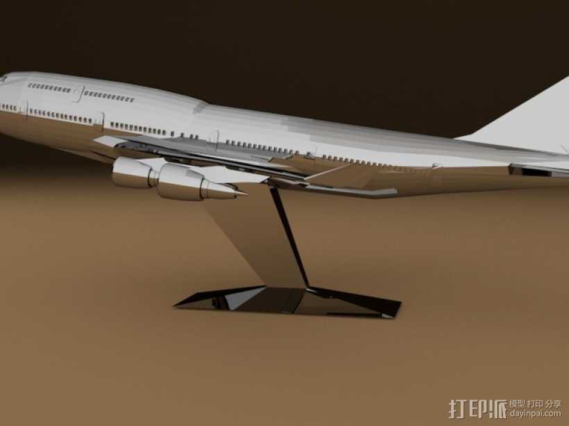 波音747飞机模型 3D打印模型渲染图