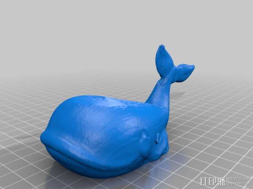 笑脸鲸 3D打印模型渲染图
