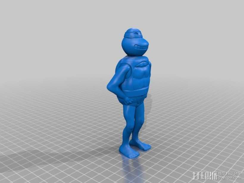 忍者神龟  3D打印模型渲染图