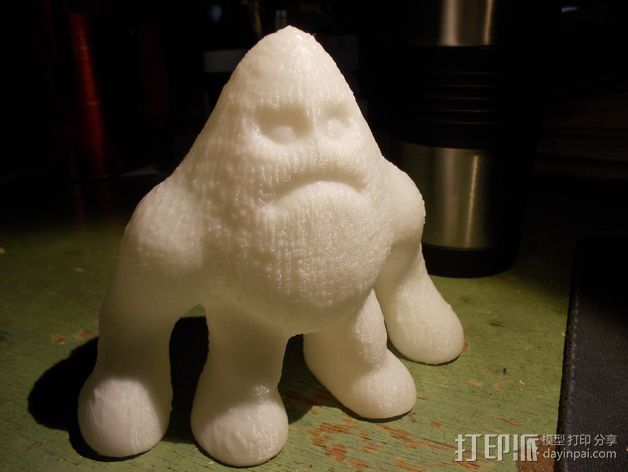雪猿模型 3D打印模型渲染图
