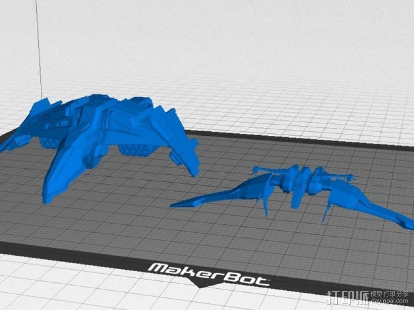 Caldari 战斗机  轰炸机 3D打印模型渲染图