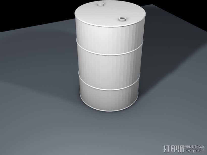 加仑桶 3D打印模型渲染图