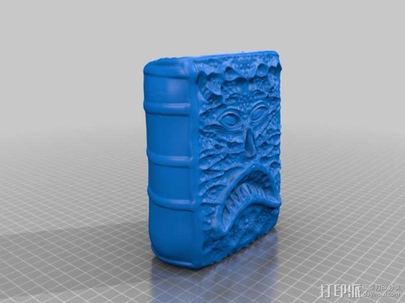 死亡灵书 3D打印模型渲染图