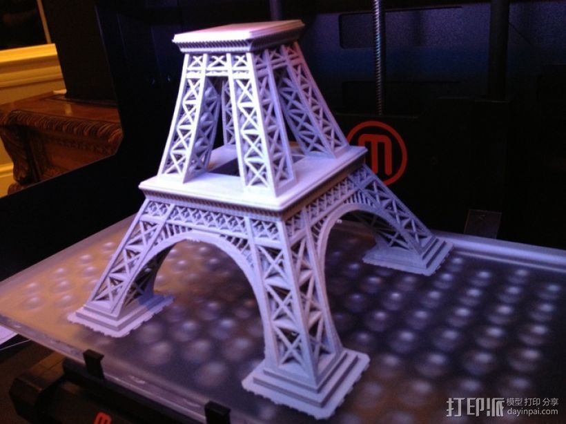 埃菲尔铁塔 3D打印模型渲染图