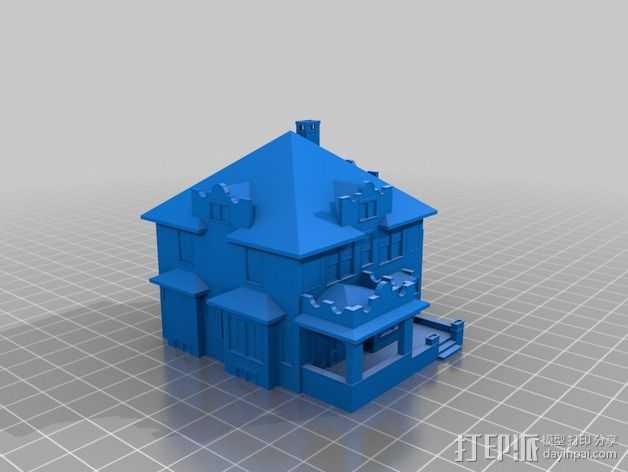 房屋模型 3D打印模型渲染图