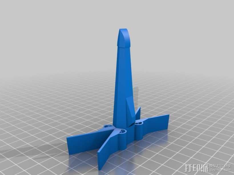 星际飞船 3D打印模型渲染图