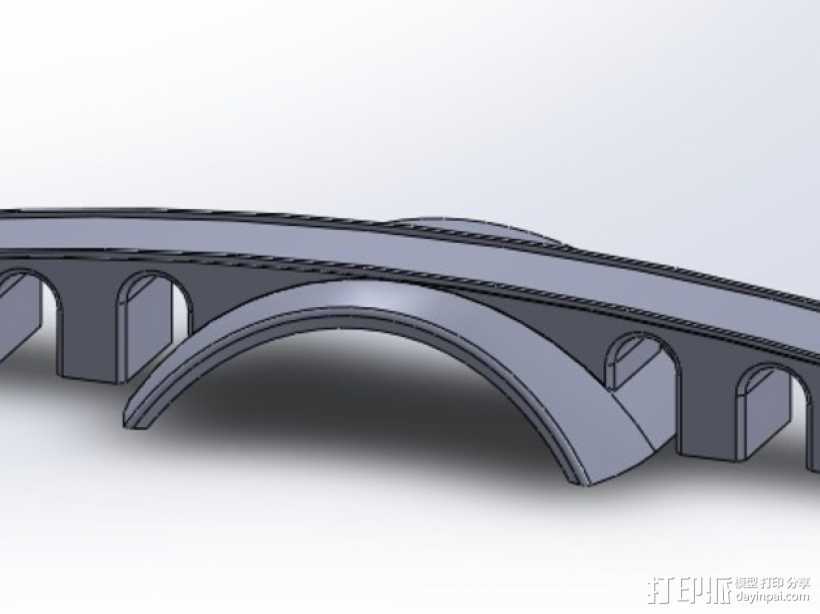 金角湾大桥 3D打印模型渲染图