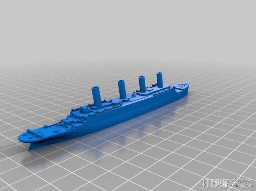 泰坦尼克号 3D打印模型渲染图