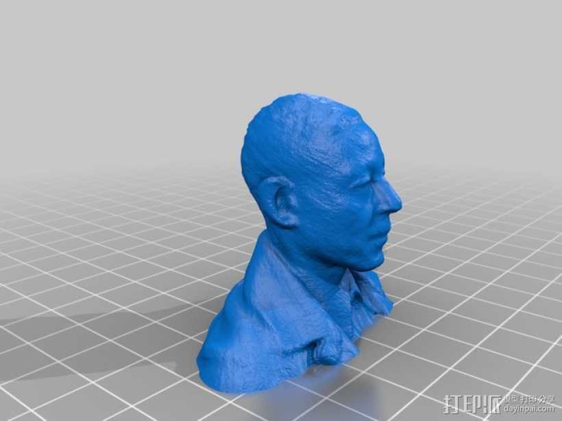 吉安卡洛·埃斯珀西多  人物雕塑 3D打印模型渲染图