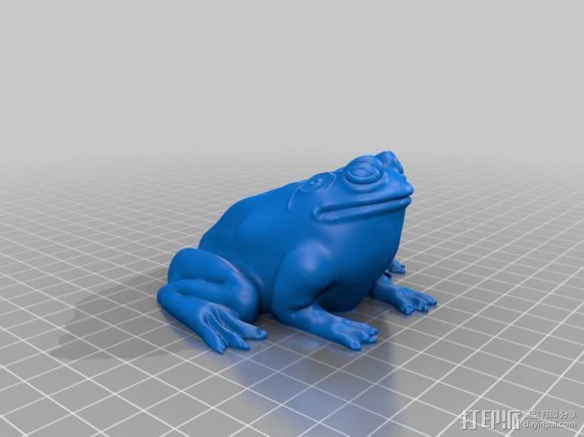 牛蛙 3D打印模型渲染图