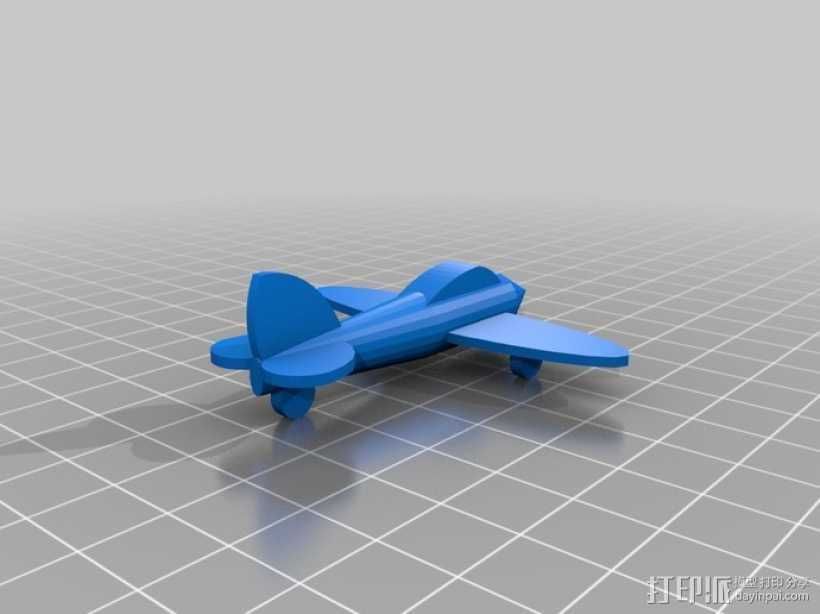 玩具飞机 3D打印模型渲染图