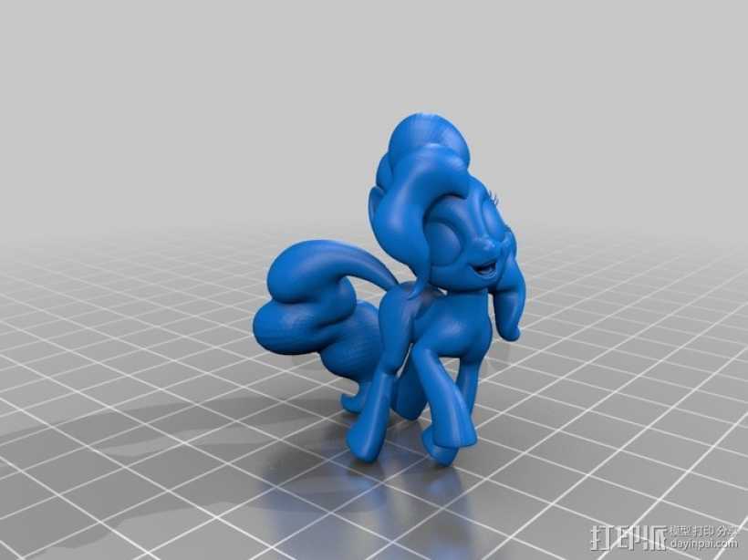 Pinkie pie萍琪派 我的小马驹 3D打印模型渲染图