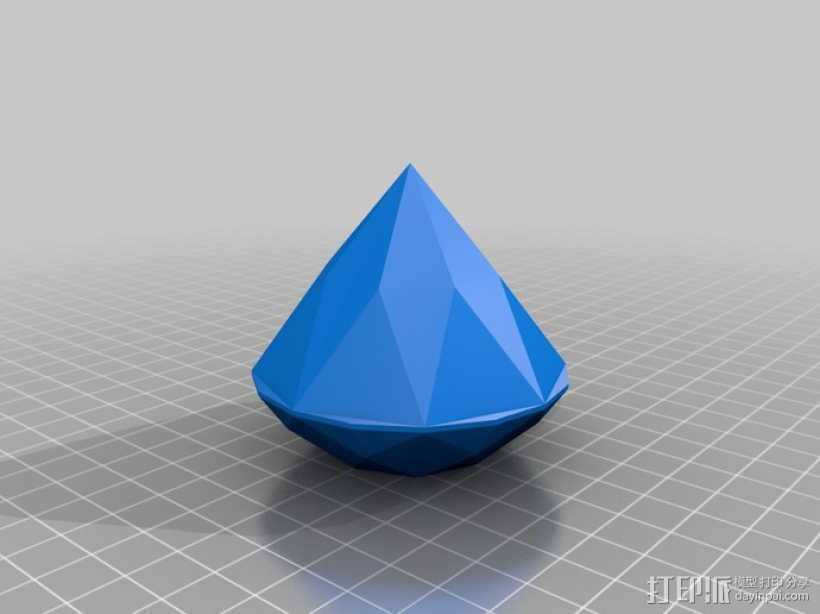 钻石 3D打印模型渲染图