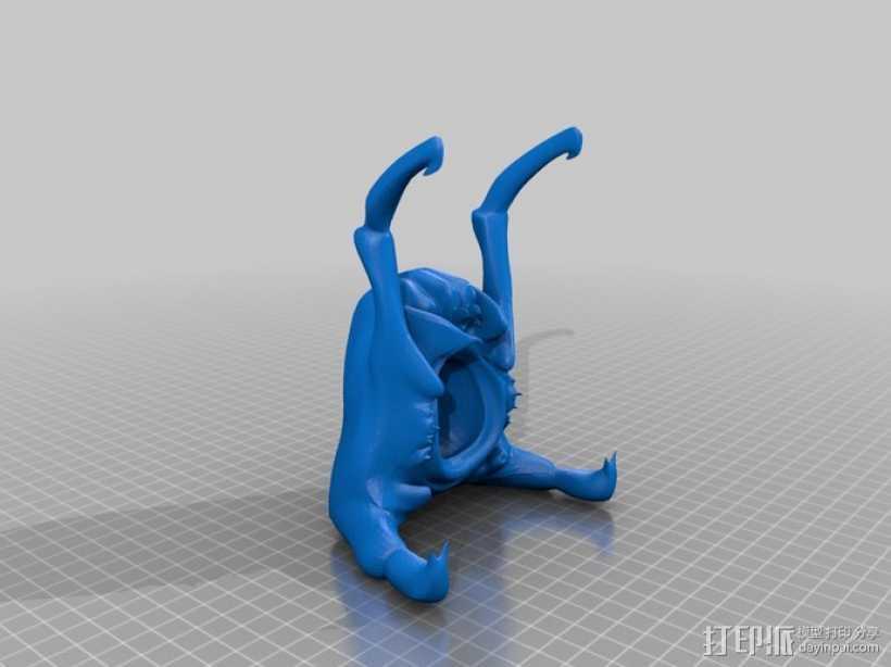 猎头蟹 3D打印模型渲染图