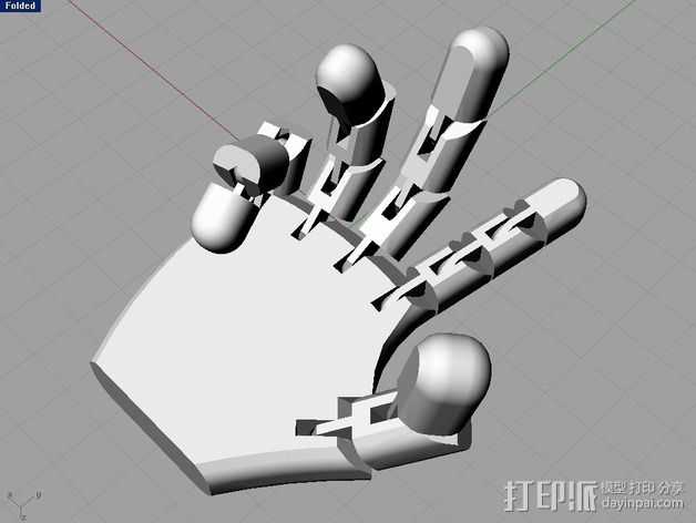 机器人的手 3D打印模型渲染图