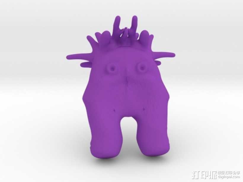 小睡鼠  3D打印模型渲染图