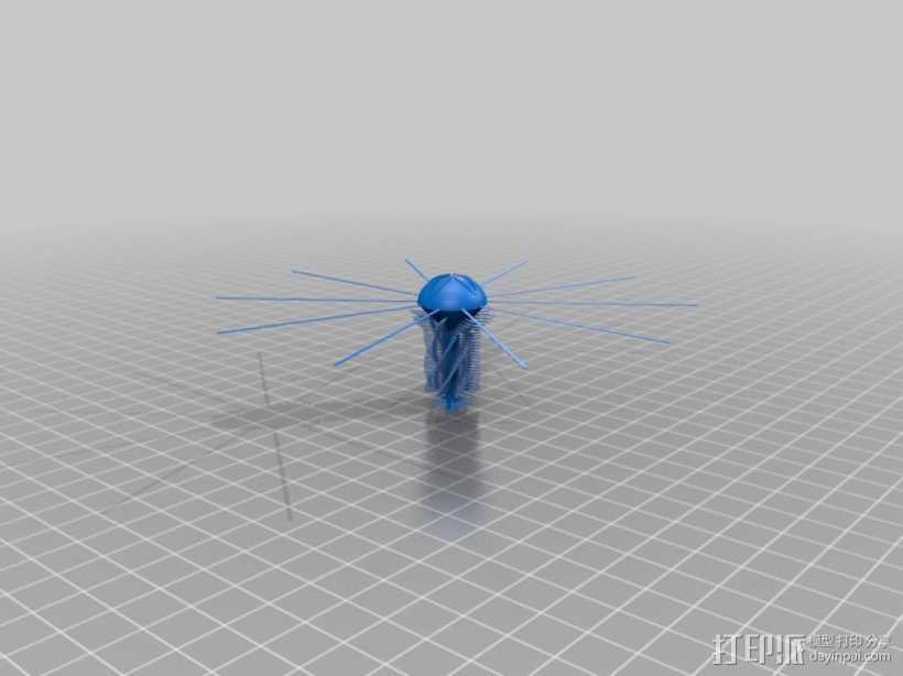 水母 3D打印模型渲染图