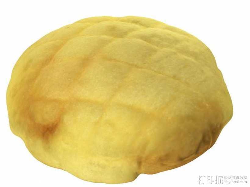 菠萝包 面包 3D打印模型渲染图