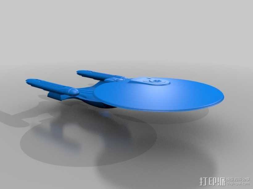 Enterprise-C星际飞船 3D打印模型渲染图