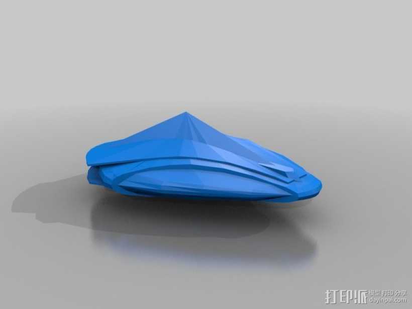 Goa'uld Alkesh飞船 3D打印模型渲染图