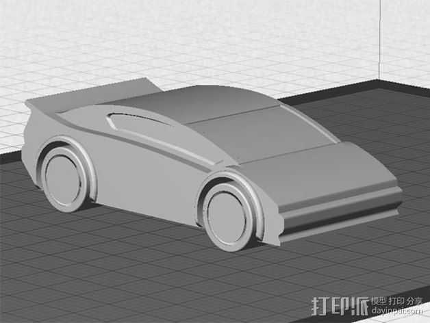 运动跑车 3D打印模型渲染图
