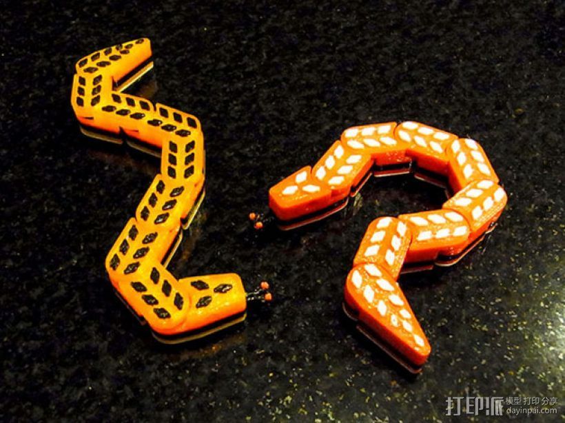 蛇 3D打印模型渲染图