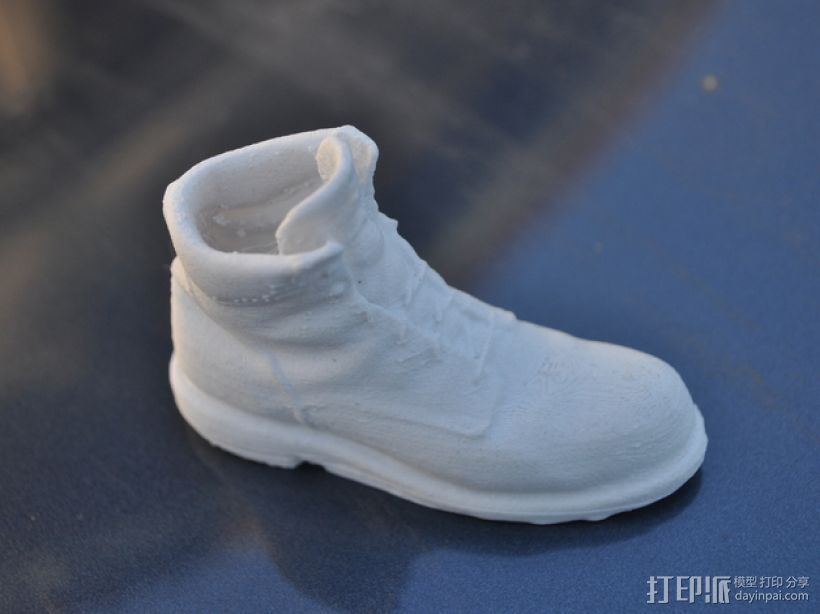 工作靴 3D打印模型渲染图