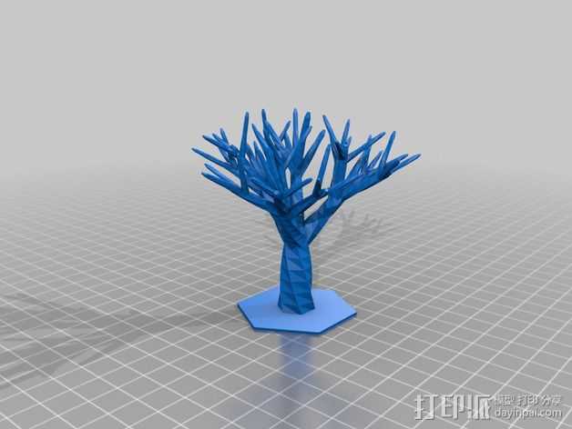 树 3D打印模型渲染图