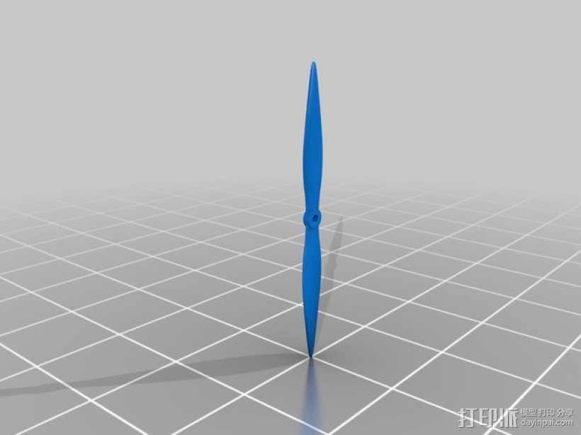 飞机螺旋桨 3D打印模型渲染图