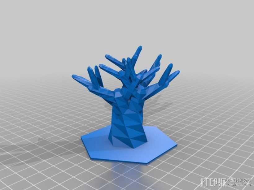 树  3D打印模型渲染图