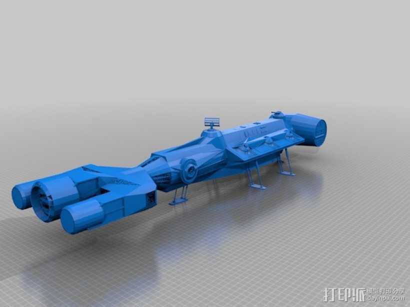 星球大战之坦特维宇宙飞船 3D打印模型渲染图
