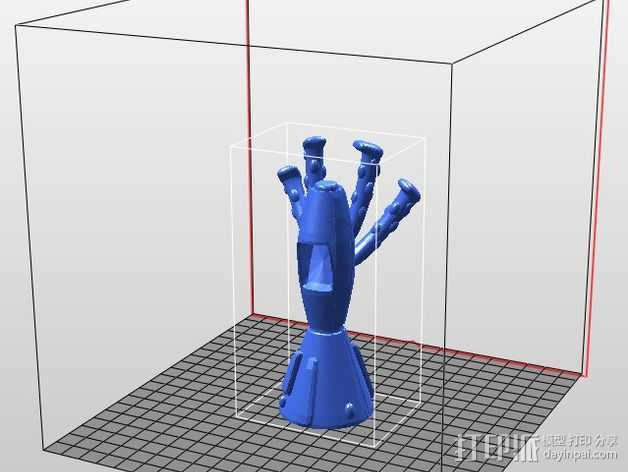 终结者外星人 3D打印模型渲染图