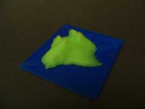 夏威夷岛地形模型