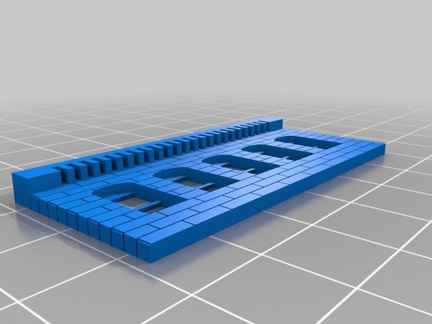 模组化墙壁 3D打印模型渲染图