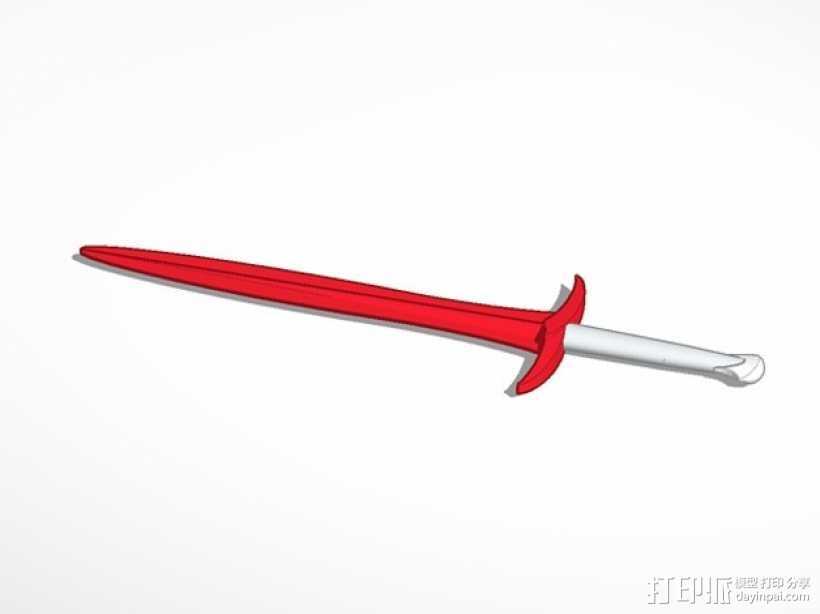 刺叮剑 3D打印模型渲染图