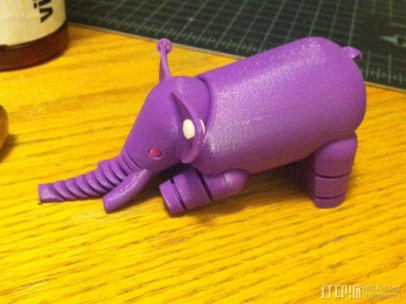 大象  3D打印模型渲染图