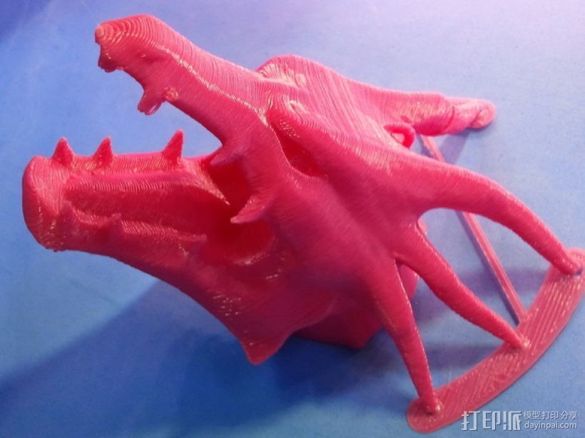 龙头装饰摆件  3D打印模型渲染图
